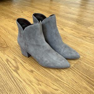 Cole Haan Elyse Gray Suede Ankle Booties Size 9